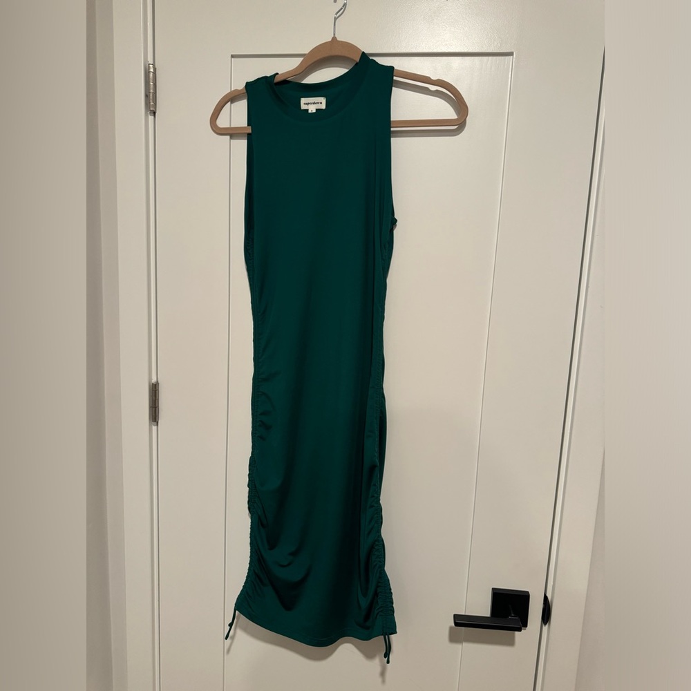 Superdown Green Sleeveless Midi Dress